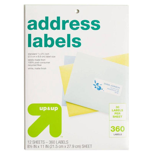 Up&Up Recycled Address Labels